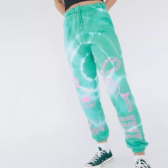 Urban Outfitters New Girl Order Tie-Dye Dragon Jogger Pant Size Small - Picture 1 of 8